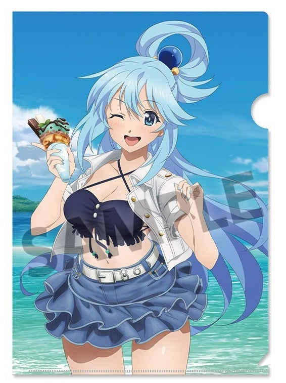 KonoSuba "Aqua" Clear File A4 Size Hobby Stock