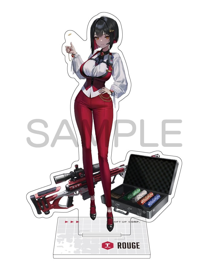 Nikke “Rouge” Acrylic Stand Algernon Stands ~4.25 Inches