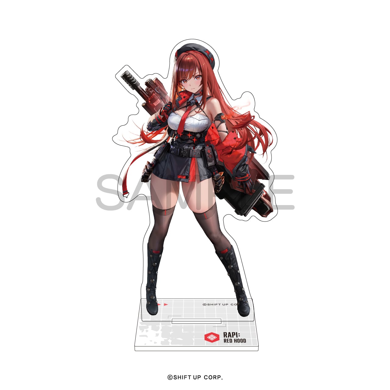 Nikke “Rapi: Red Hood” Acrylic Stand Algernon Stands ~4 Inches