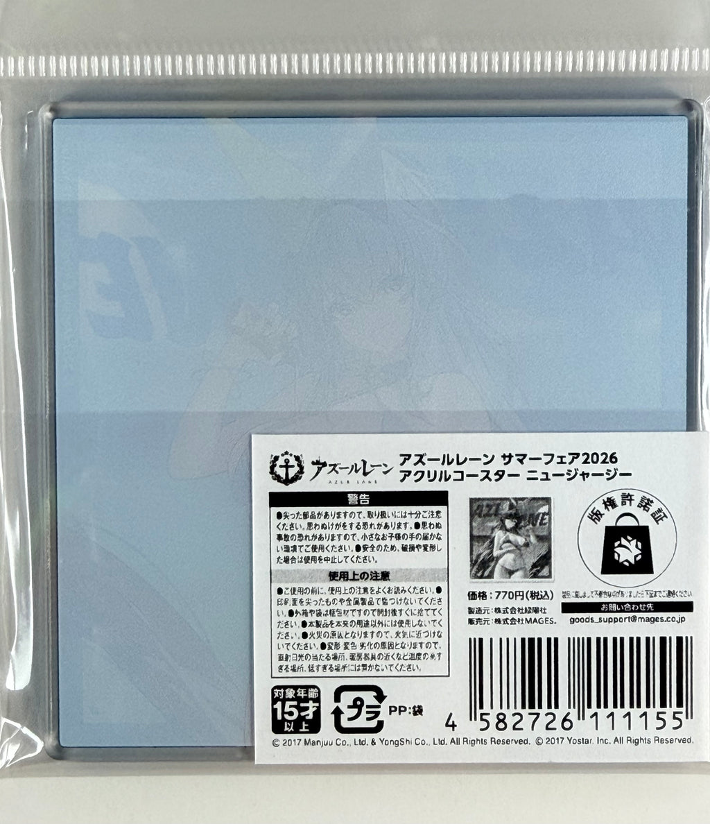 Azur Lane “New Jersey” Acrylic Coaster Summer Fair 2026 Mages