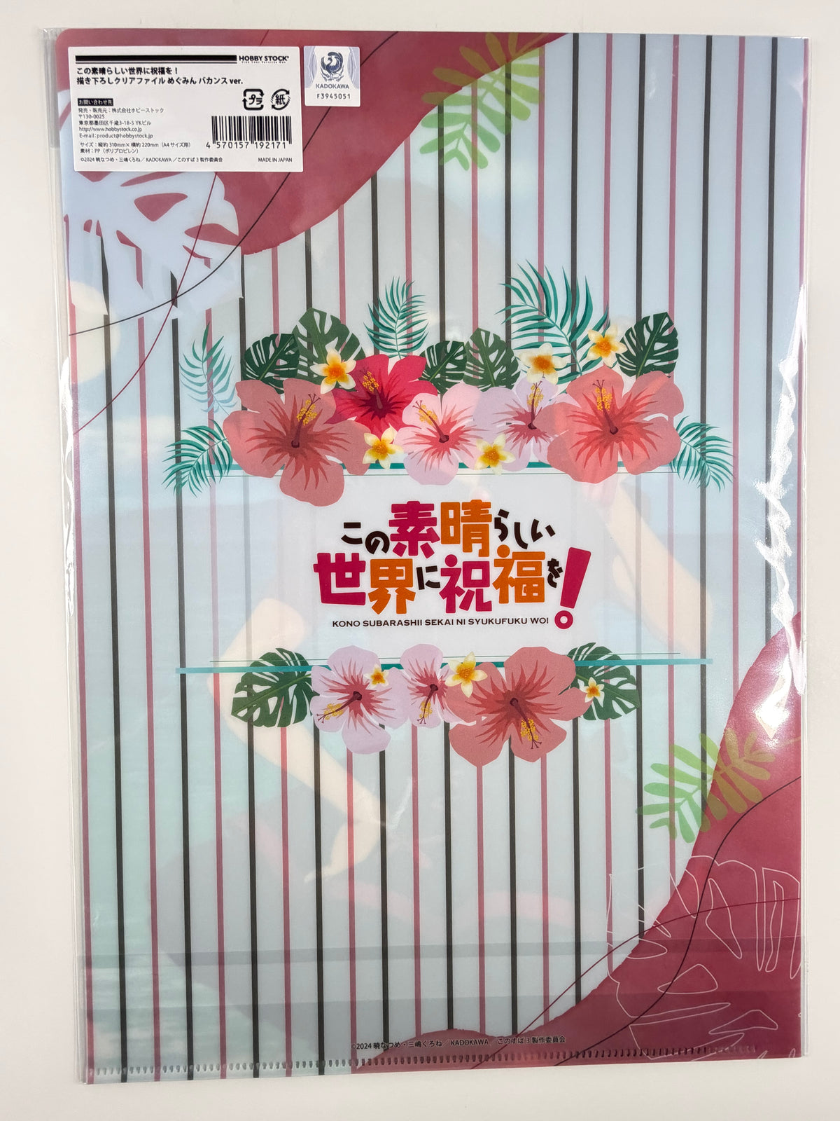 KonoSuba "Megumin" Clear File A4 Size Hobby Stock