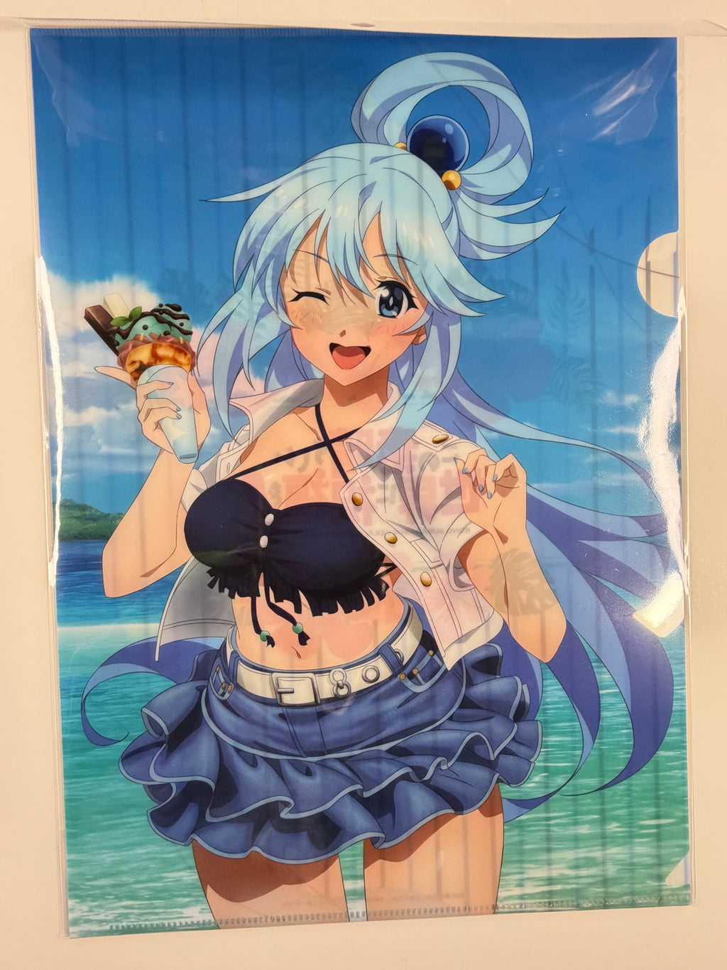 KonoSuba "Aqua" Clear File A4 Size Hobby Stock
