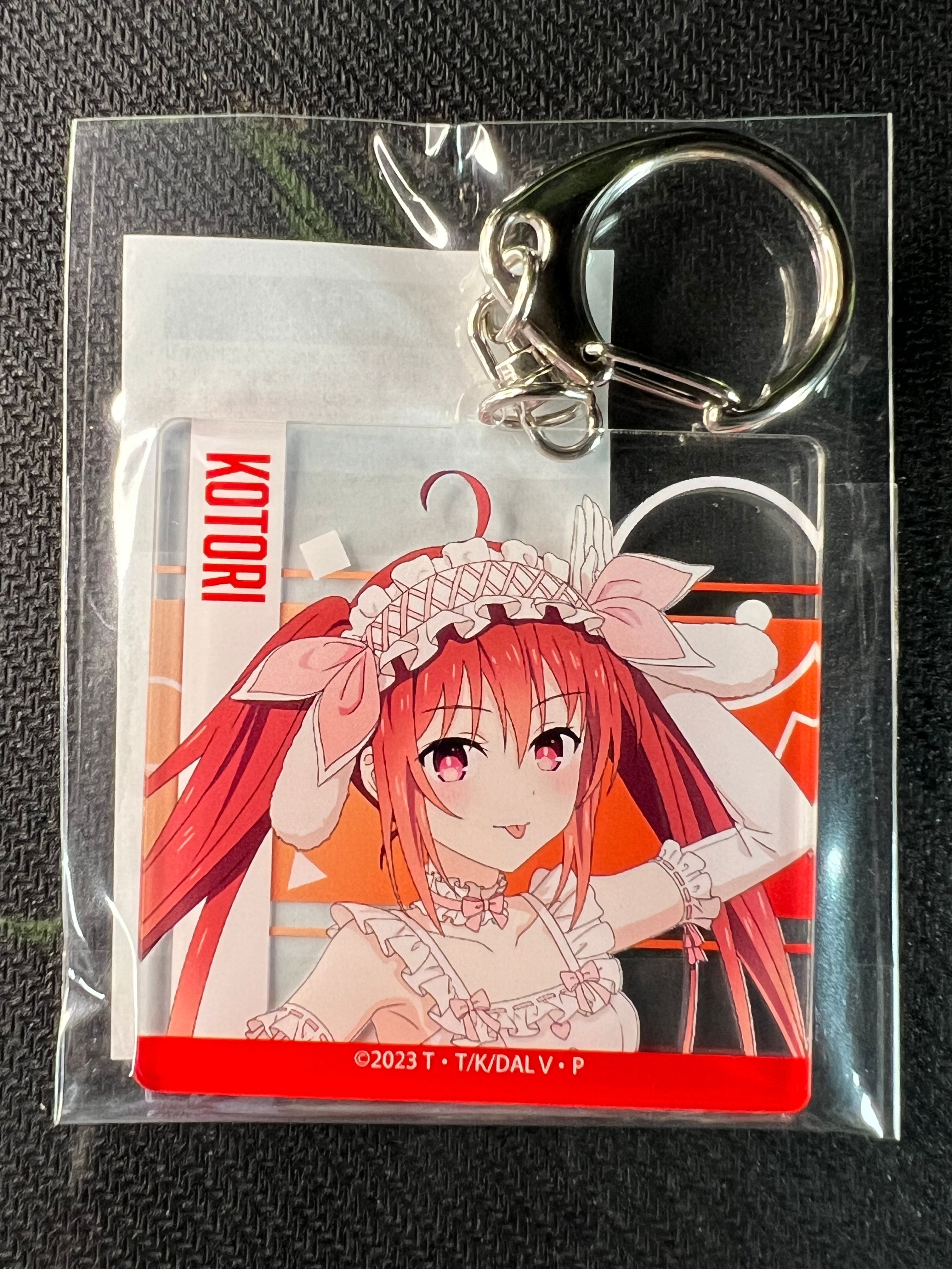 Date A Live V “Kotori" Acrylic Keychain Lolita Bunny Ver. ~2.4x2.2 Inches