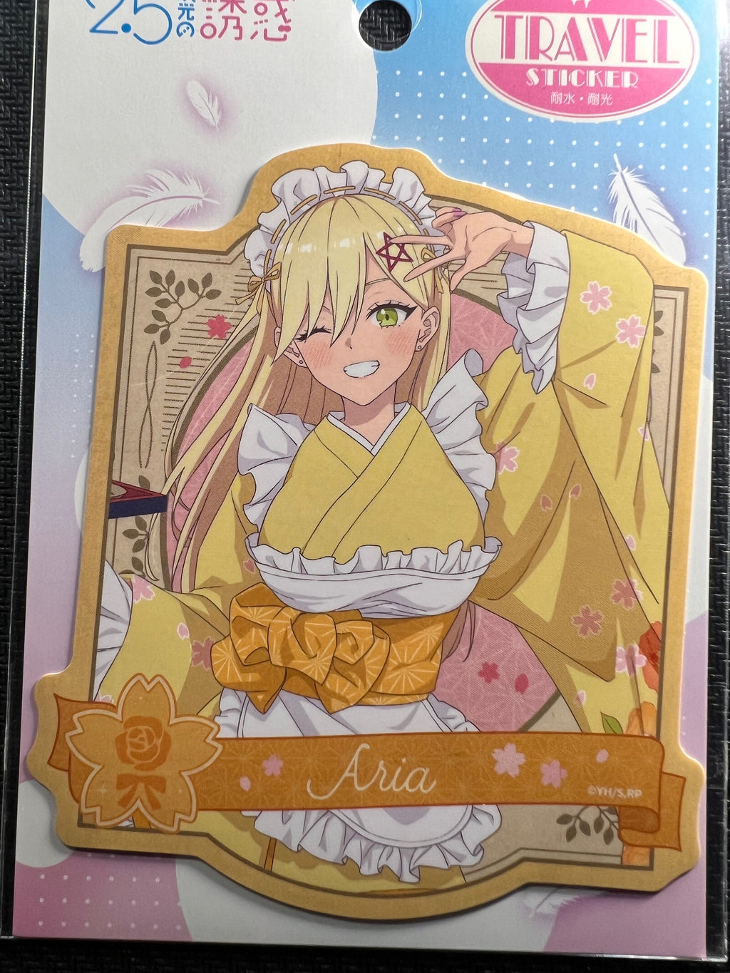 F. (1) 2.5 Dimensional Seduction “Kisaki Aria” Travel Sticker Ensky