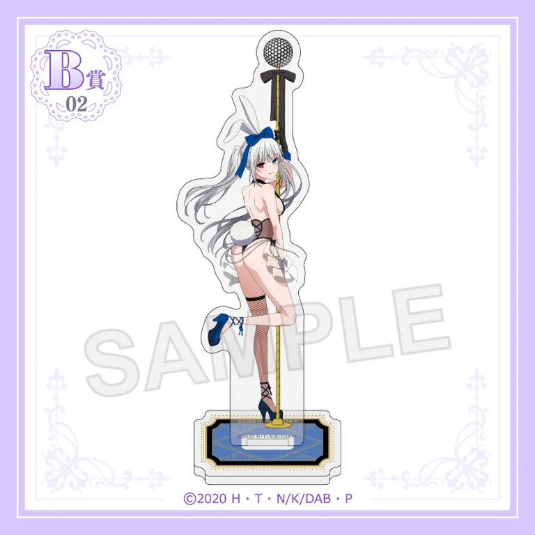 Date A Bullet “White Queen A” B-02 Acrylic Stand Kuji Kore Midnight Sweet Bunny Style